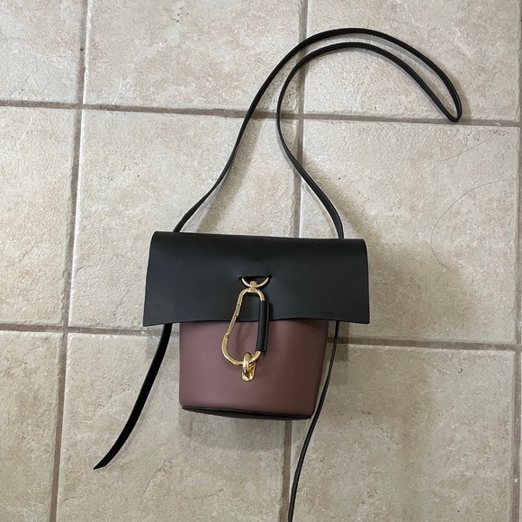 Zac Posen Belay Crossbody- French Roast/black colorblock - Picture 2 of 7